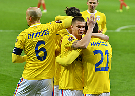 Romania-Macedonia de Nord 3-2 Cupa Mondiala 2022 preliminarii (25.03.2021)